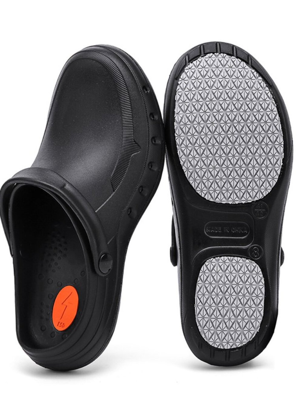 Black slip-on Clogs Sandals Comfort Shoes